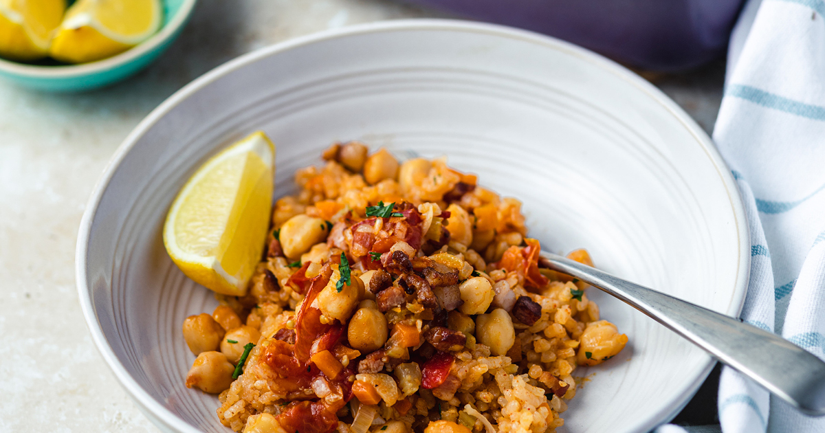 Easy Pancetta Spanish Rice Living North