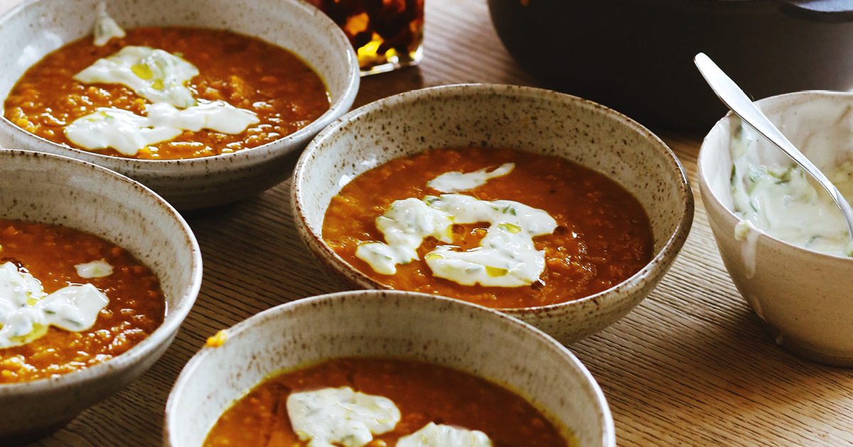Hugh FearnleyWhittingstalls Spicy Squash and Lentil Soup Living North