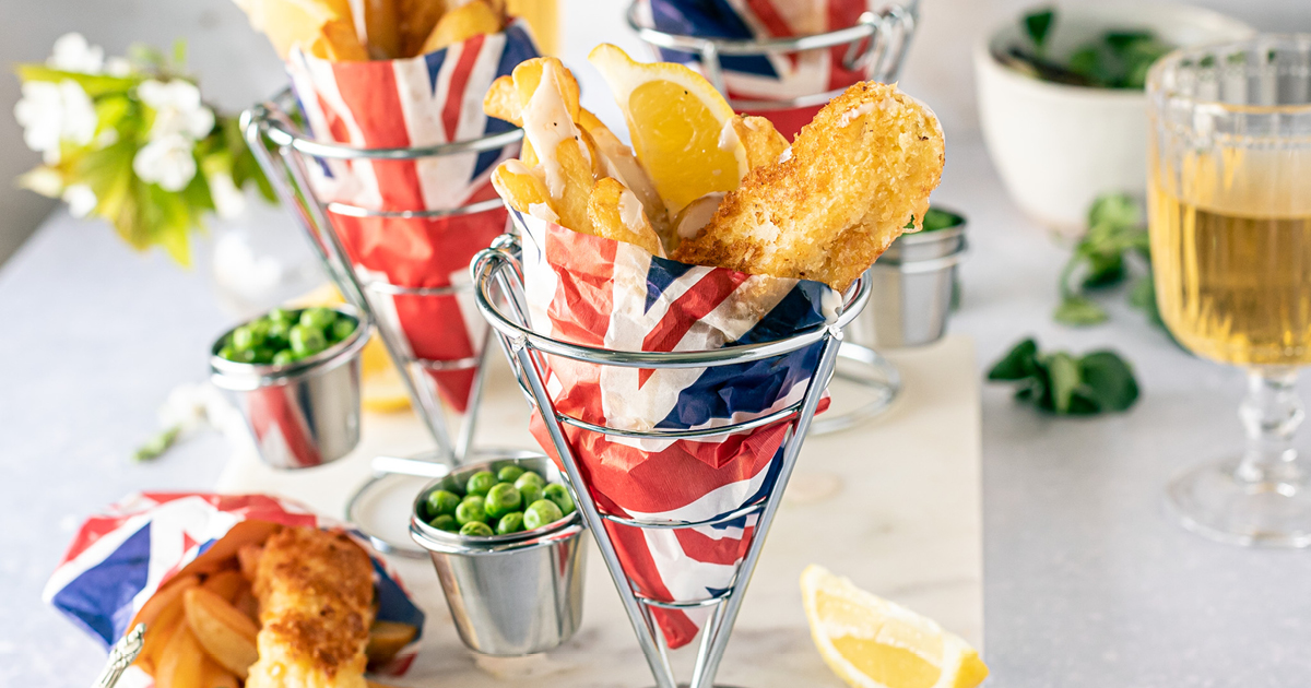 Fish and Chip Celebration Cones Living North